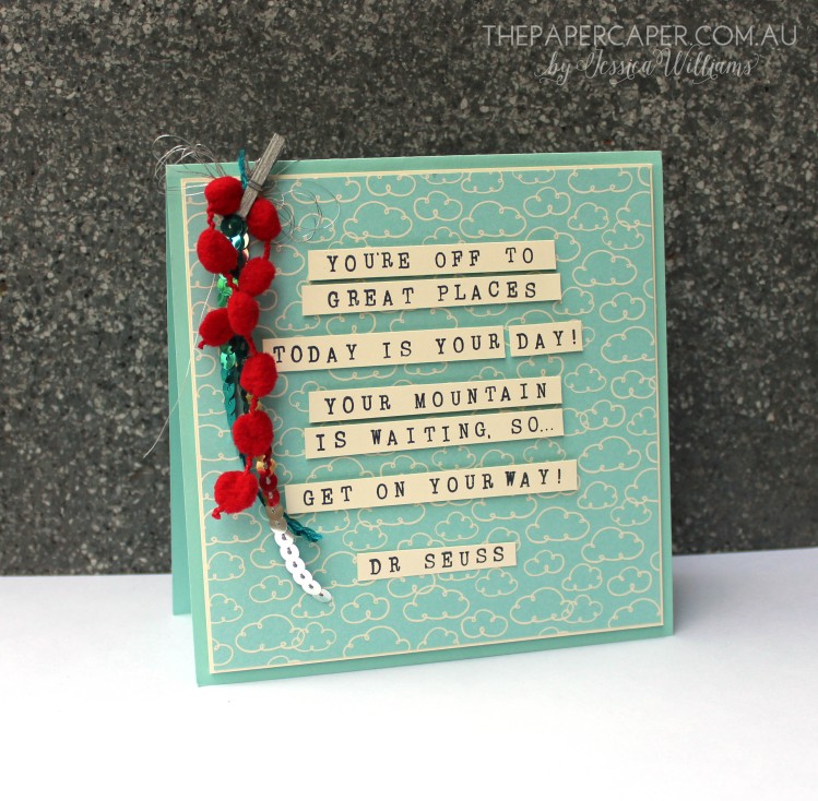 DIY quote card featuring Dr Seuss for CASEing the Catty. Details @ www.thepapercaper.com.au